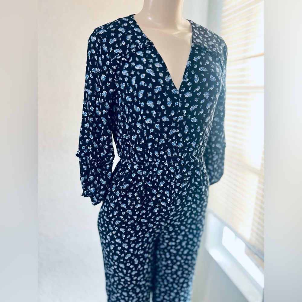 MADEWELL floral jumpsuit size XS great condition . Soft and cozy - Picture 11 of 16